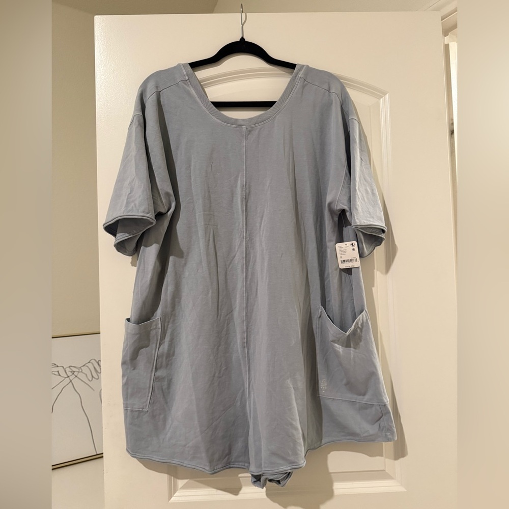 Free People Hot Shot Tee Romper